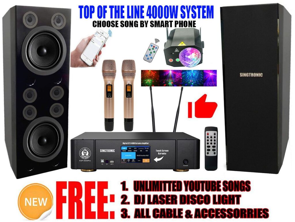 YouTube Karaoke System via iPhone / iPad & PC Android Tablet by