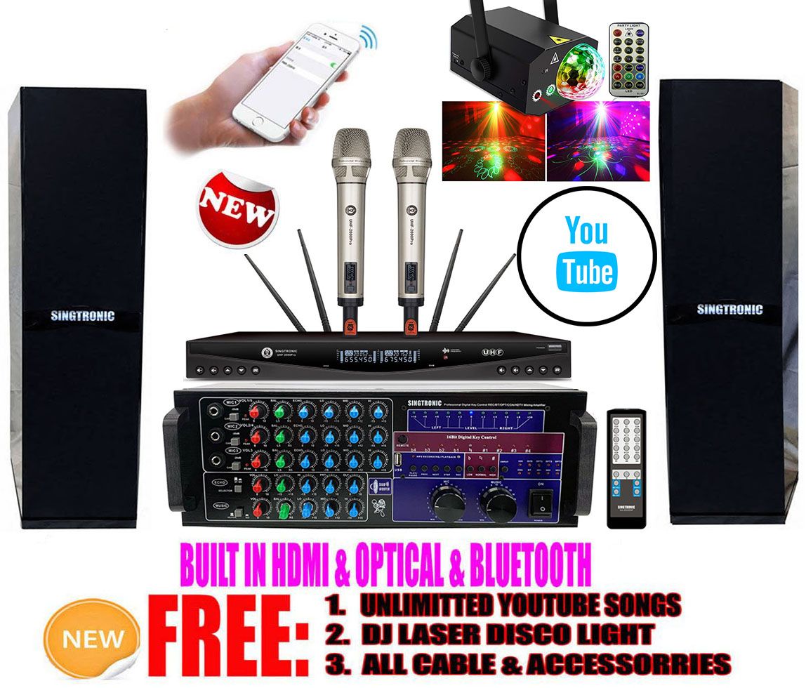 Complete Karaoke System 2500W by Singtronic Select Songs by Iphone