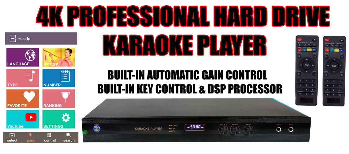 Singtronic BT-1500DSP Professional DSP 15 Karaoke Speaker + KTV-15.6UHD  Hard Drive Player