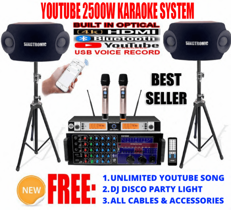 Youtube Karaoke System by Iphone/Ipad & Pc Tablet Professional 2500W