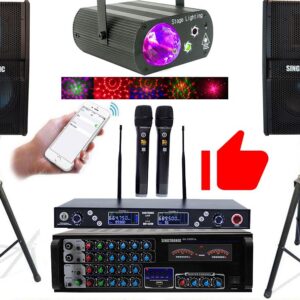 Singtronic L.E.D Mini Party Laser Spot Disco Light with Remote Control &  Sync Music Beat Model: 2020 - Best Vietnamese Karaoke Systems