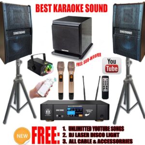 Complete 1200W Karaoke System by Singtronic w/ Freebies